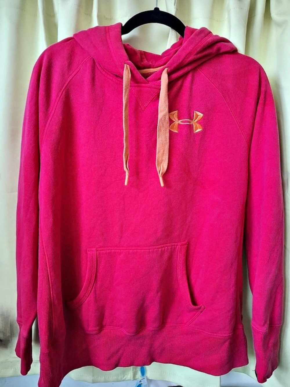 Under Armour Charged Cotton Storm ColdGear Hoodie Pink Medium